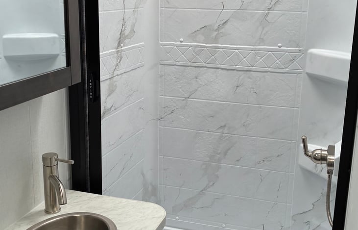 After all the hikes you will be going on its nice to have your own shower.