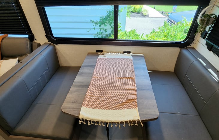 Dinette with plenty of windows to take in a view.