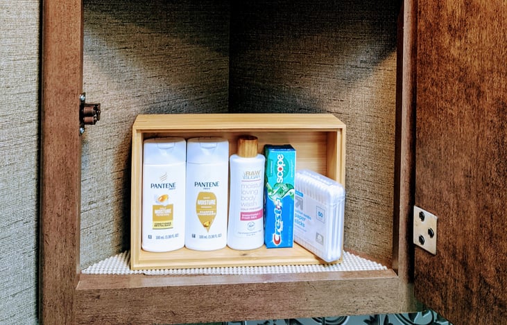 Toiletries included for your convenience!