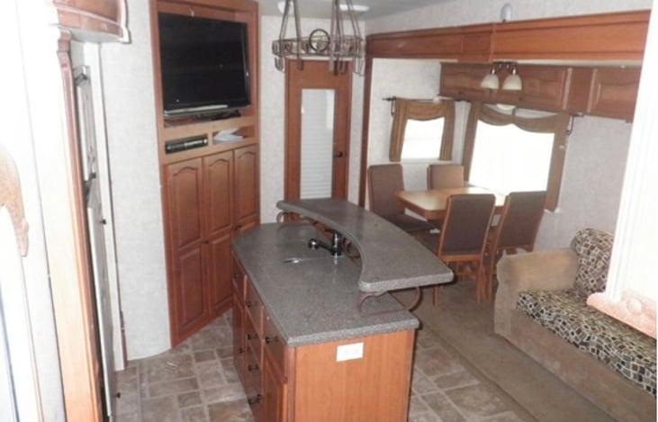 Kitchen and living room