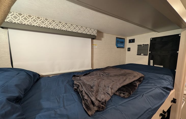 The Adventure Wagon  - Top Bunk With Charging Station, Tablet Holder & Organizer