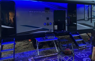 Cherokee Alpha Wolf - Making S'more Memories.