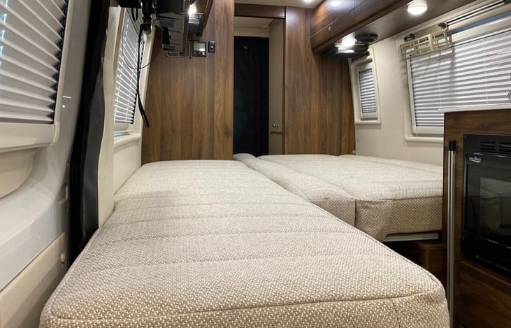 easily converts into very large bed.