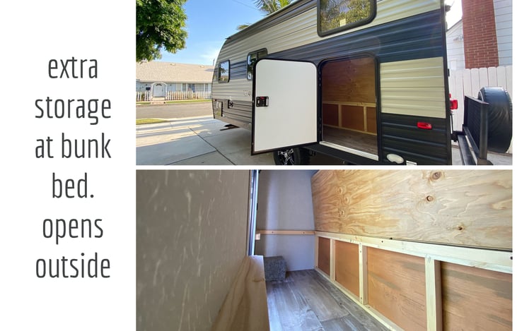 Our compact light RV at Corona Del Mar State Beach Park