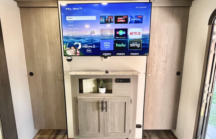 Smart TV in living area~ continue watching all your favorite shows