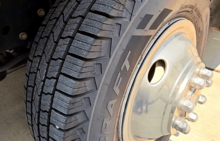 New set of tires that are re-filled with air before each trip to ensure safety on the road no matter the condition.