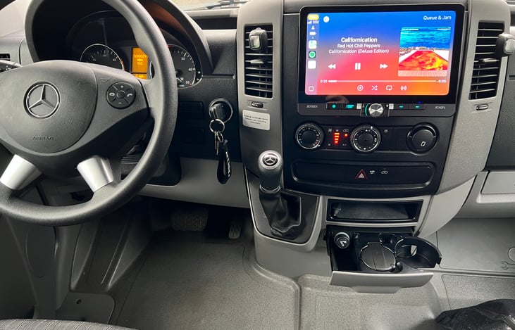 Upgraded the in dash stereo system to a 10 inch Jensen. Bluetooth, Wireless Apple car play connection, and many other cool features.