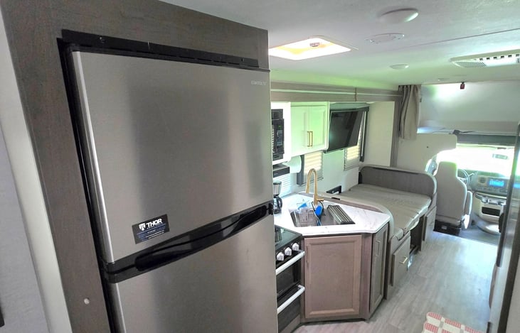 Large size refrigerator and freezer.