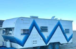 2025 Fluffy The Cloud Burning Man Trailer Rental