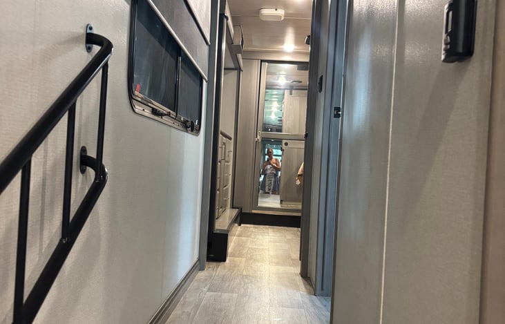 Hallway up to bedroom