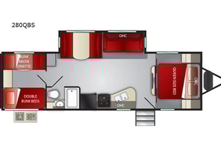 2019 280QBS QUAD Bunkhouse, Outdoor Kitchen #3