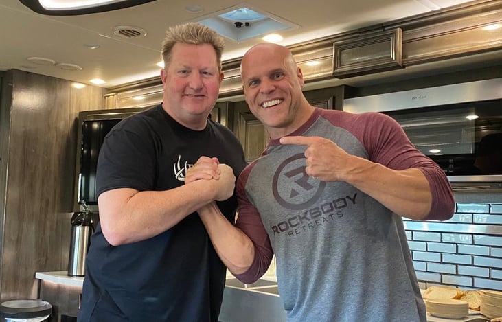 Gary LeVox of Rascal Flatts in our RV!