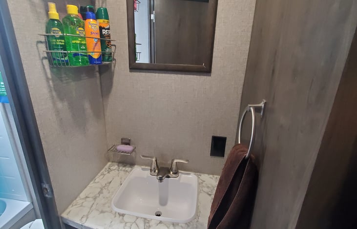 Stocked spray and first aid