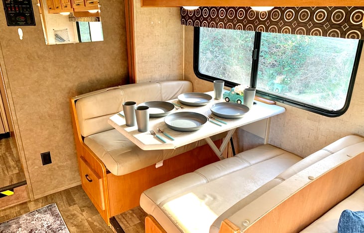 Dining area witch converts into sleeping area