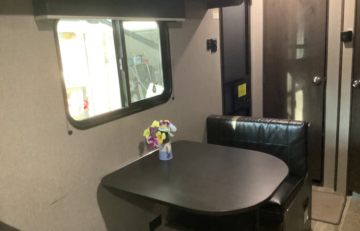 Comfortable dining area, perfect for a home cooked meal