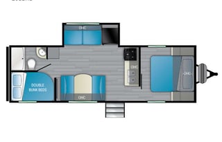 Bunkhouse RV Get-A-Way Golf Cart Add-On Available!