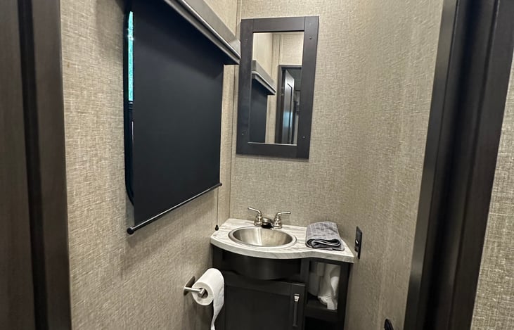 Half bath off bunkroom