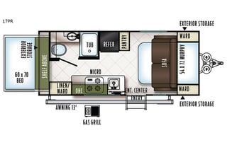 2019 Forest River RV Flagstaff E-Pro 17PR