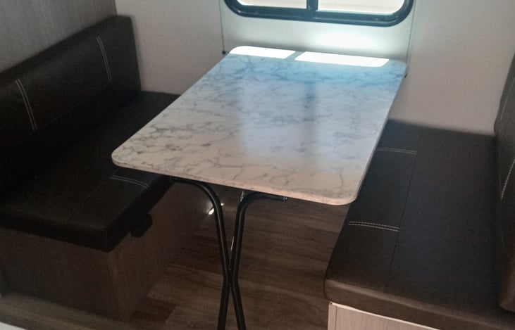 Dinette. Can be changed into a twin size bed