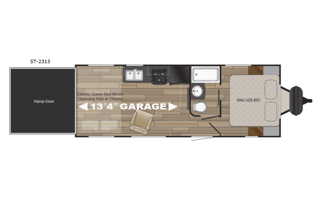2018 Stryker ST 2313 Half-Ton Towable