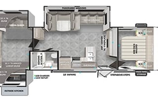 Family Friendly 2023 Forest River Wildwood 31KQBTS