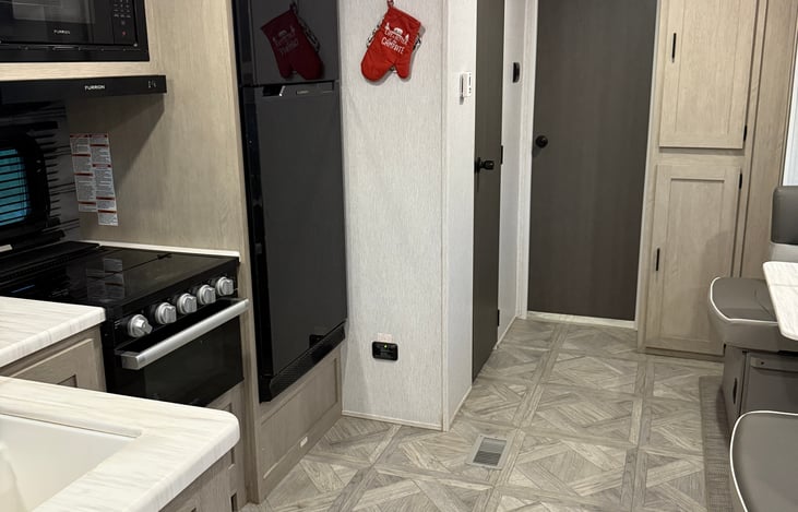 Door to back bedroom and bathroom