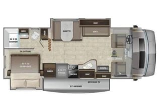 Entegra Odyssey, King/Queen Beds, (2) Recliners