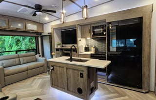 HUGE Luxury RV Bunkhouse with Remote Office