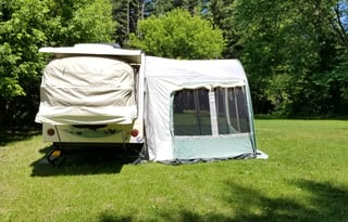 How about a weekend adventure, why tent when you can stay in this easy to tow RPOD, packed with all the essentials!