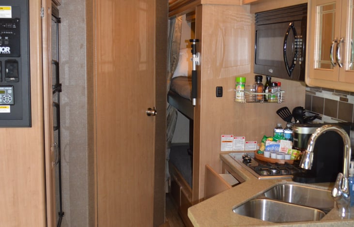 When slider is closed for driving.