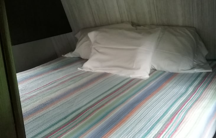 Queen size main bed.