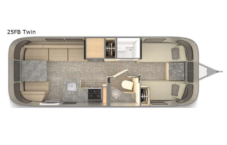 Representative floor plan provided by a trusted RVshare partner.