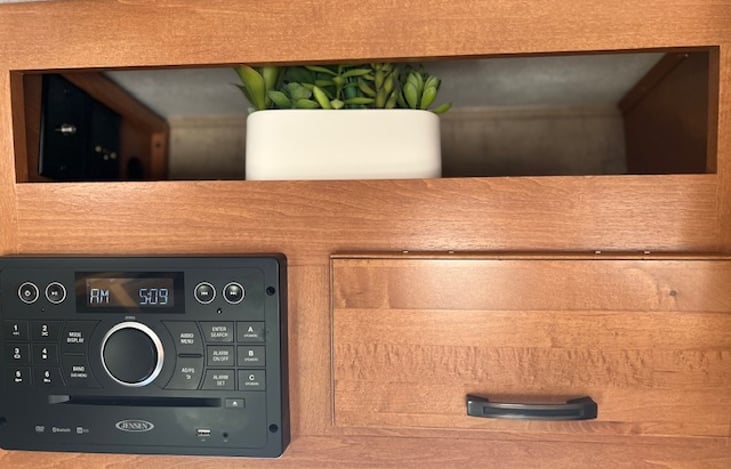 Jensen radio for inside and outside the RV!