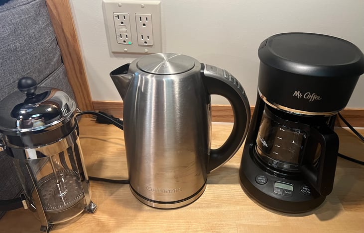 Coffee pot, tea kettle, french press