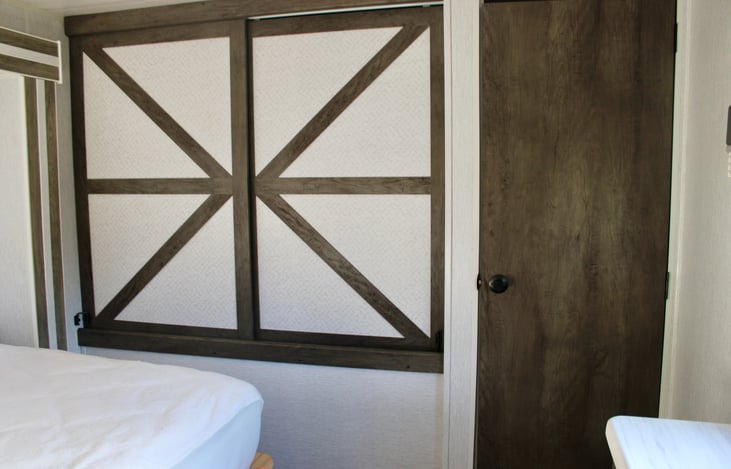 Main bed room closet and storage area