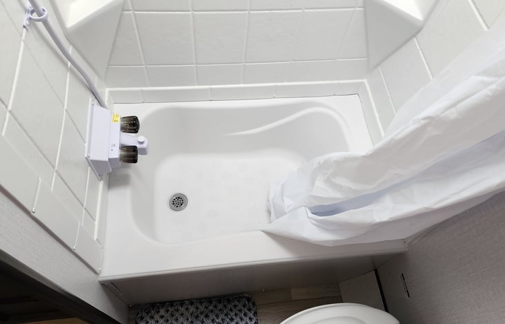 kid size bath tub/  full size shower