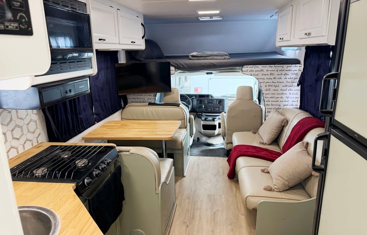 Las Vegas RV Kitchen – Full Size Cooking Area – Burning Man EDC Festival Rental