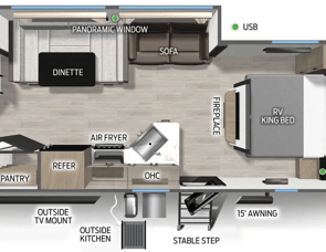 Forest River RV Cherokee Grey Wolf 26DBH