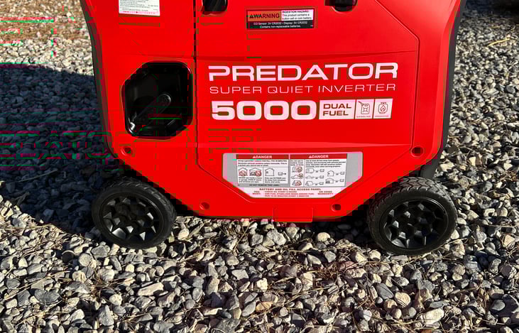 Predator 5000 Dual Fuel inverter generator.