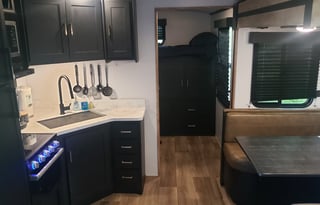RV outback with private bunkroom