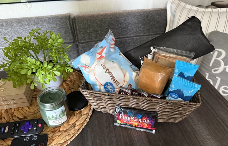 S’mores and snack basket