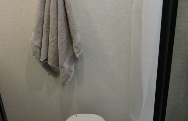 Central space in bathroom