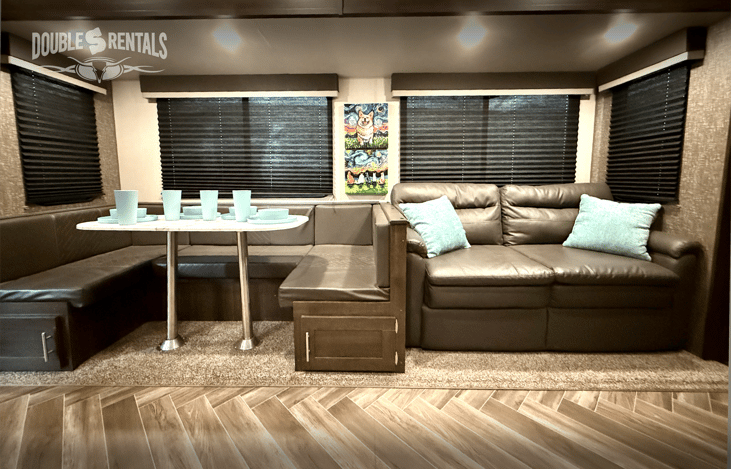 Slideout with sofa and dinette.