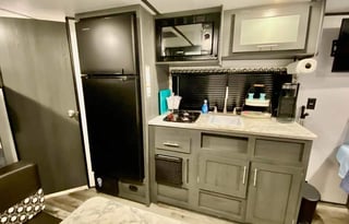 Double Bunks with outdoor kitchen