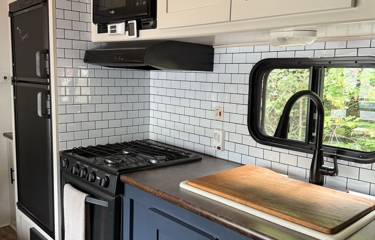 Cutting board sink cover