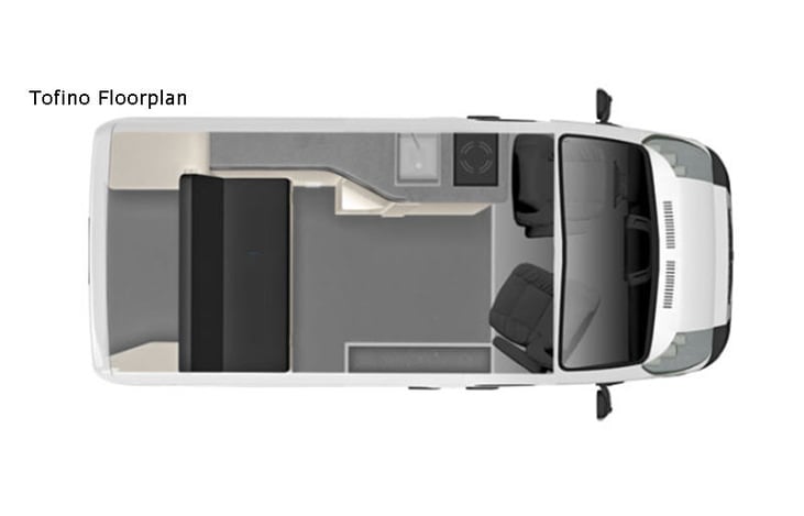 Representative floor plan provided by a trusted RVshare partner.