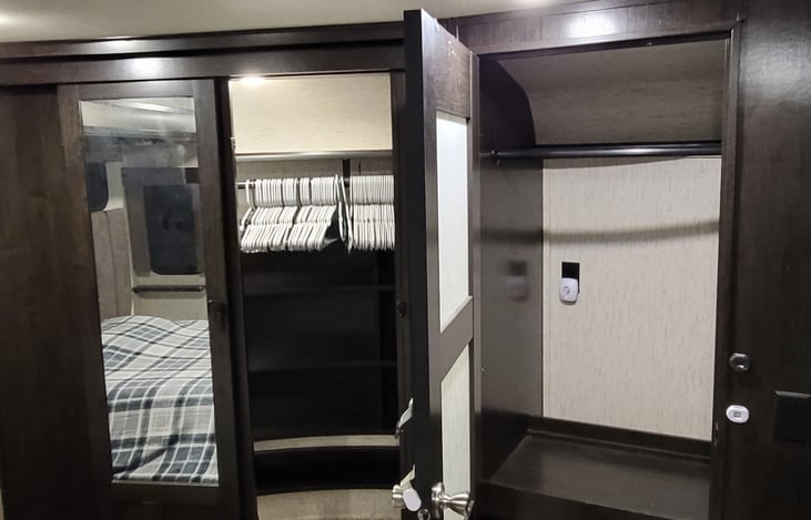 Master Bedroom storage compartments