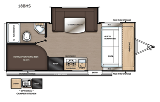 2023 Forest River RV Aurora 18BHS