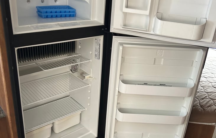 Propane or electric fridge.