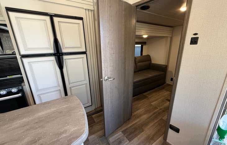 Fridge and Bunkhouse door